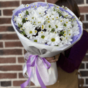 Букет «Ромашковое поле хит» из хризантем