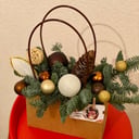 Новогодняя композиция в сумочке