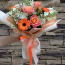 Букет «Любимые мелодии» из роз и гербер