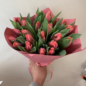 Букет «Счастливая жизнь» из тюльпанов