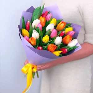 Букет из Тюльпанов микс
