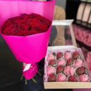 Подарочный набор «Цветочно-клубничный Комбо-набор 1»