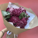 Букет «7 хризантем бигуди»