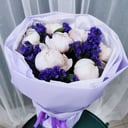 Букет «Танец вдвоём» из пионов