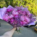 Букет «Розовый бум» из пионов