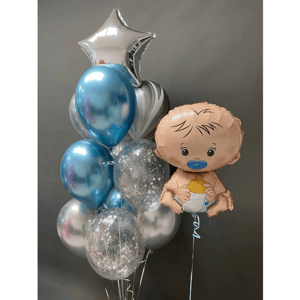 Набор шаров с гелием 442 - новорожденный