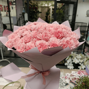 Букет из 51 розовой гвоздики
