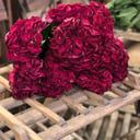 Букет «9 Бордовых гортензий»