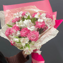 Букет «Яркий» из альстромерий и хризантем