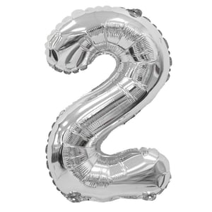 Фольгированный воздушный шар цифра 2