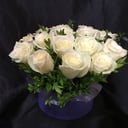 Шляпная коробка с цветами «Box 3» из роз