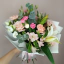 Букет «С лилиями и розами»
