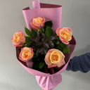 Букет «Пирожное» из роз
