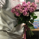 Букет «19 лиловых кенийских розочек»