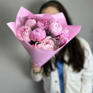 Букет пионов премиум