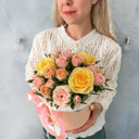 Букет «Солнечный шар» из роз