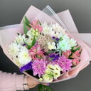 Букет «Рапсодия» из хризантем и альстромерий