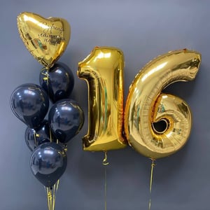 Набор шаров 129 - с цифрами 16