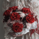 Композиция с красными розами