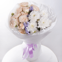 Букет «Кофейная симфония» из хризантем