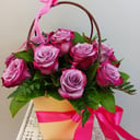 Коробка с цветами «Яркая любовь» из роз