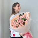 Букет «49 лососевых тюльпанов»