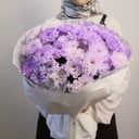Букет «Сиреневый каскад m» из хризантем