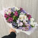 Букет «Альтромерия» из альстромерий и гипсофил