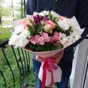 Букет «Аромат» из хризантем и роз