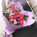 Букет "Эль Роуз" из роз и экзотических цветов