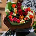 Букет из 25 роз микс