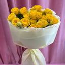 Букет «желтые кустовые розы»