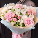 Букет "Рандеву" из роз и альстромерий