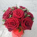 Шляпная коробка с цветами «Кармен»