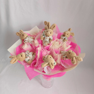 Букет из милых зайчиков