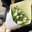Букет из Белых тюльпанов
