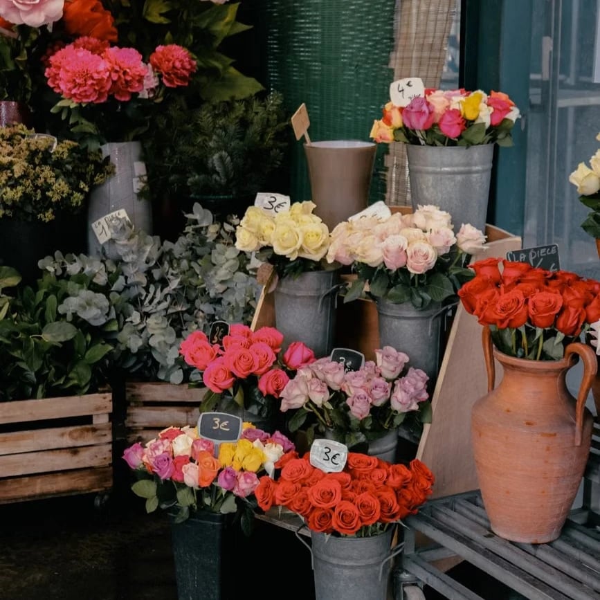 Floristería de barrio en Madrid