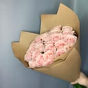 Букет «Кремовые розы 25»