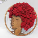 Панно с мхом Африканка