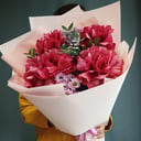 Букет для нее из роз и хризантем