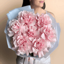 Нежный букет розовые французские розы па