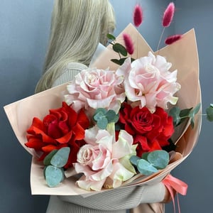 Букет из 5 французских роз