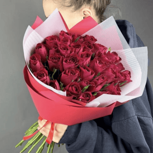Букет 35 кенийских роз