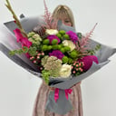 Букет «Экзотика» из хризантем и гвоздик