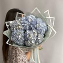 Монобукет из голубых гортензий