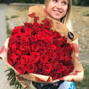 Букет «51 элитная эквадорская роза»