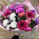 Букет «Миледи» из хризантем и роз