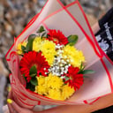 Букет Гербер и Хризантем