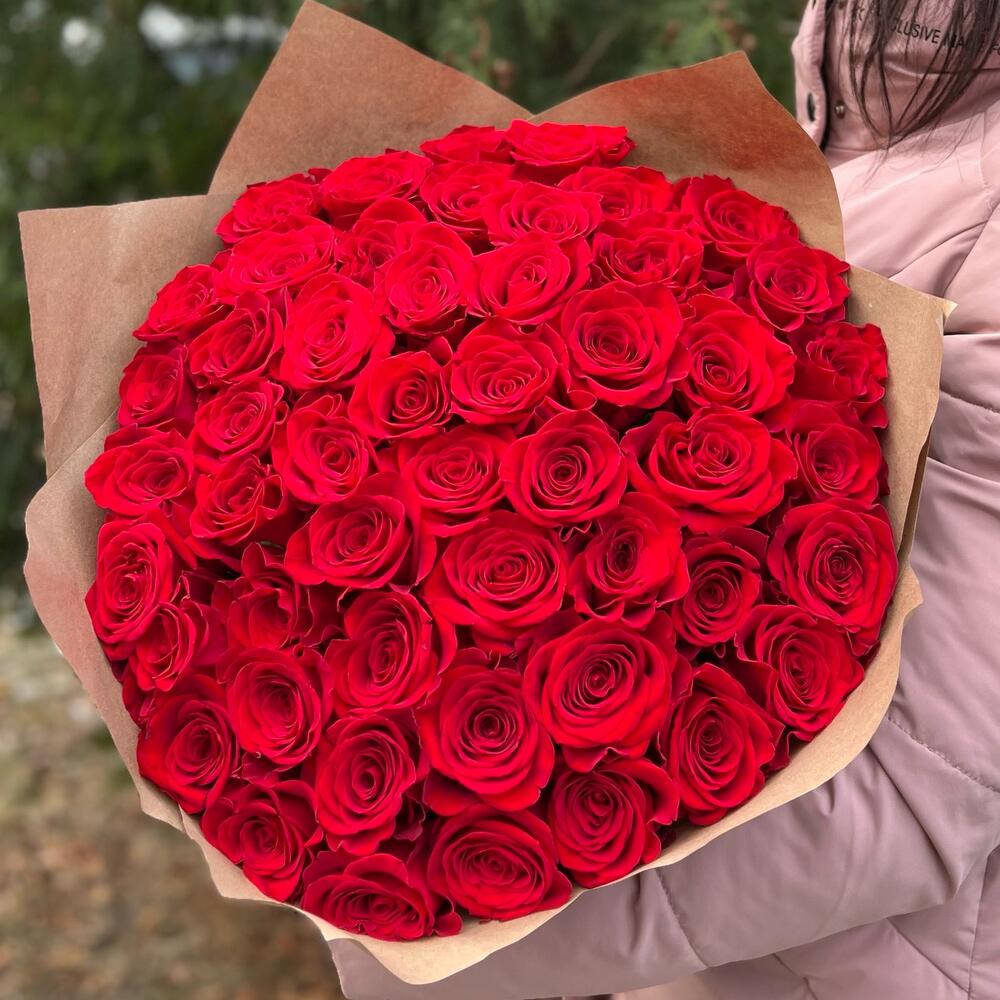 Букет «Роза Эквадор красная»