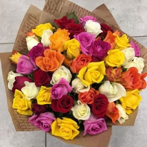 Букет «51 кенийская роза»